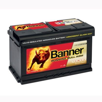 BANNER RUNNING BULL AGM 80AH 800A R+