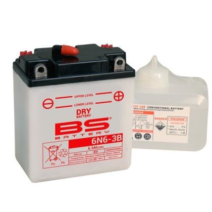 BS BATTERY 6N6-3B 6V 4.2AH R+