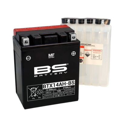 BS BATTERY BTX14AH-BS 12V 12.6AH 210A L+