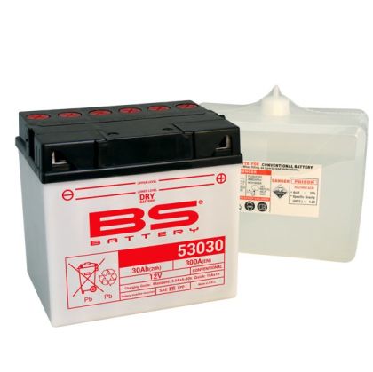 BS BATTERY 53030/B60-N30L-B 12V 30AH 300A R+