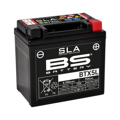 BS BATTERY BTX5L SLA 12V 5.3AH 70A R+