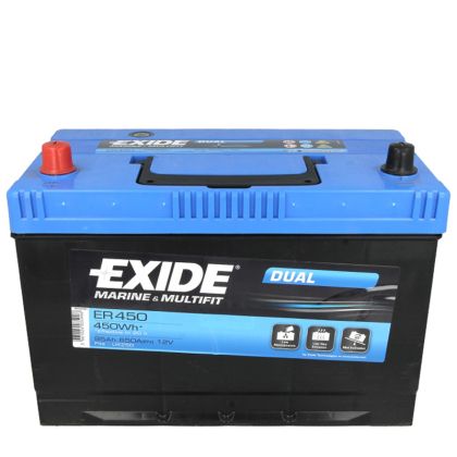 EXIDE DUAL AGM 95Ah 650A  450WH  L+