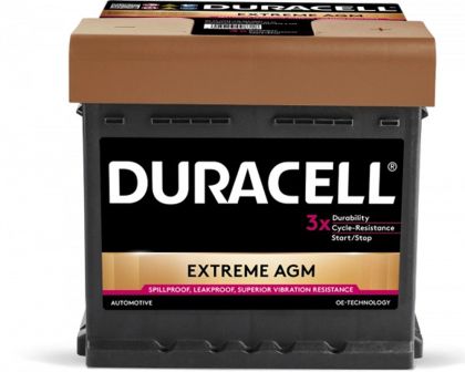 DURACELL 12V 50AH AGM 540A R+