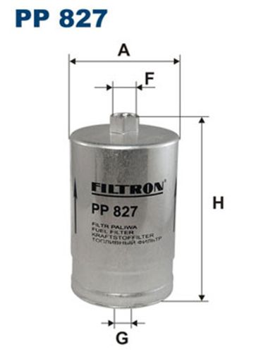 Горивен филтър  FILTRON PP827