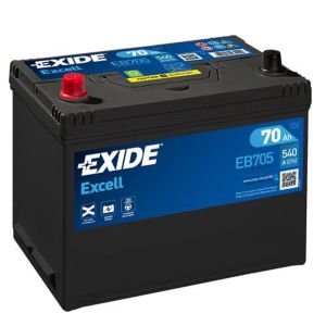 EXIDE EXCELL 70Ah 540A JIS L+