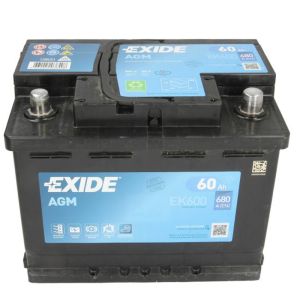 EXIDE AGM 60AH 680A R+