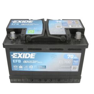 EXIDE EFB 70AH 760A R+