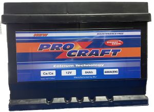 PROCRAFT 12V 64AH 600A R+