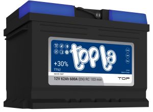 TOPLA 12V 62AH 600A R+