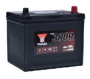 YUASA YBX3205 12V 60AH 540A R+